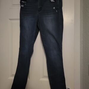 Arizona Jean Company Slightly Ripped Dark Blue Skinny Jeans